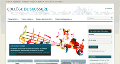 Desktop Screenshot of collegedesaussure.ch