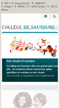 Mobile Screenshot of collegedesaussure.ch